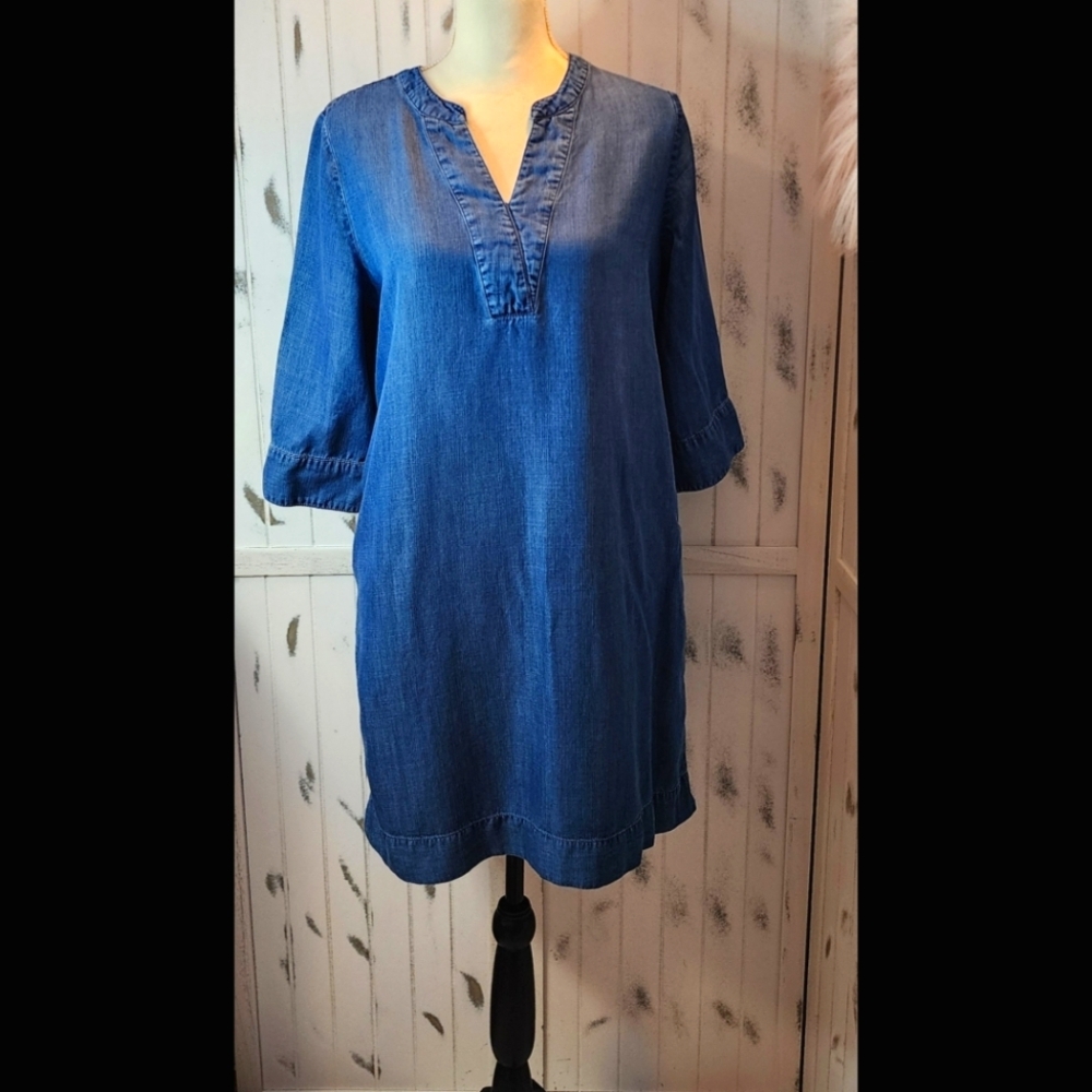 Chico's Blue Denim Dress